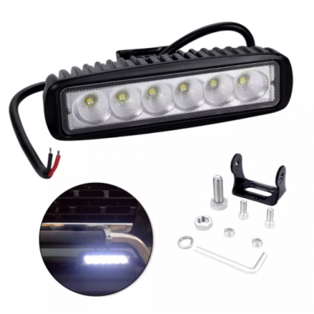 Par de Faróis Rectangulares LED - 36w