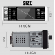 Rádio LAX - 4.1" - 1 DIN - Bluetooth - USB - Cartão SD - Aux - Mirror Link - Comandos de Volante